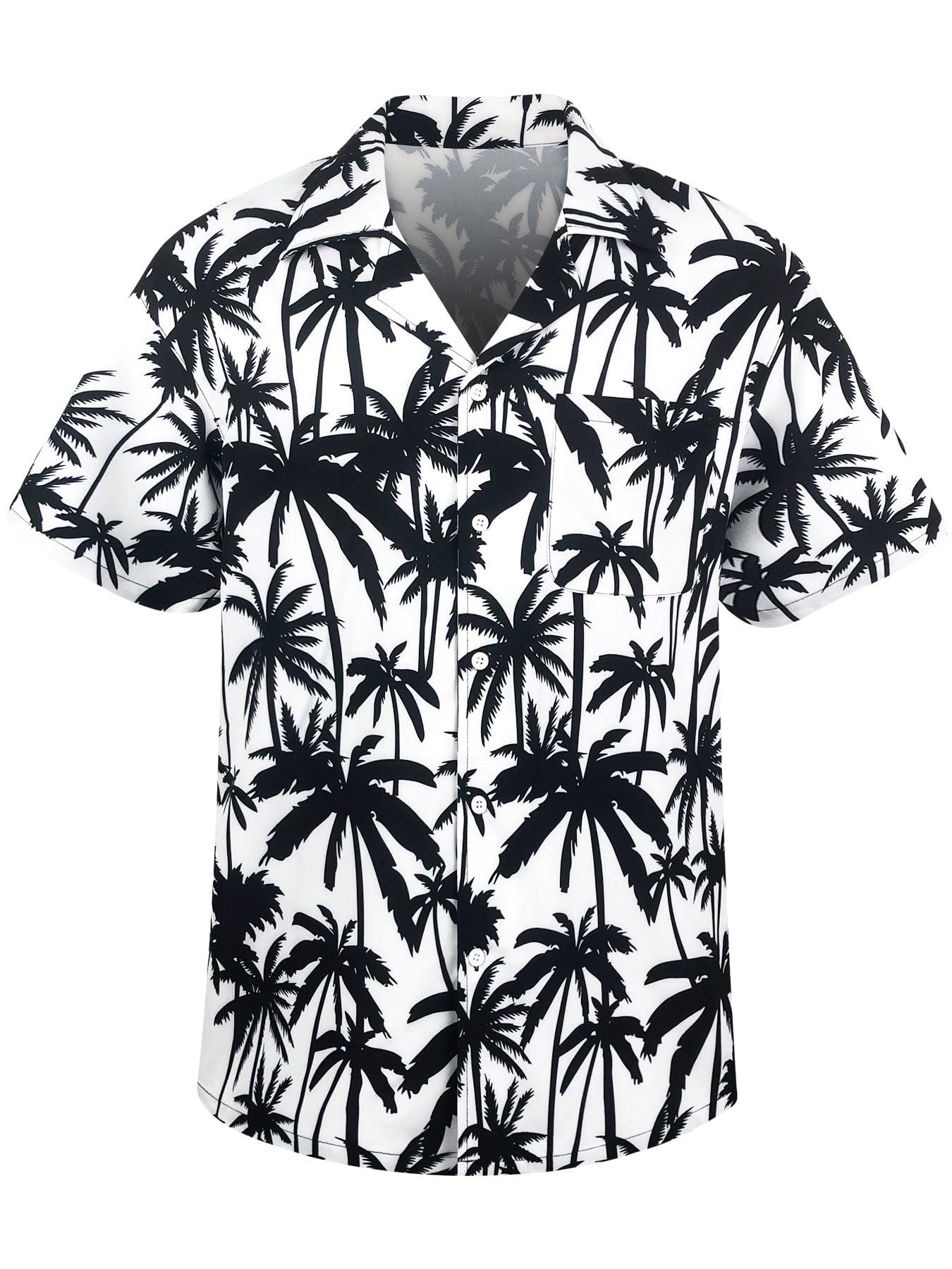 AINIKOMen's Short Sleeve Hawaiian Shirt Quick Dry Loose Fit, Floral Print Tropical Cruise Beach Button Down Graffiti Aloha