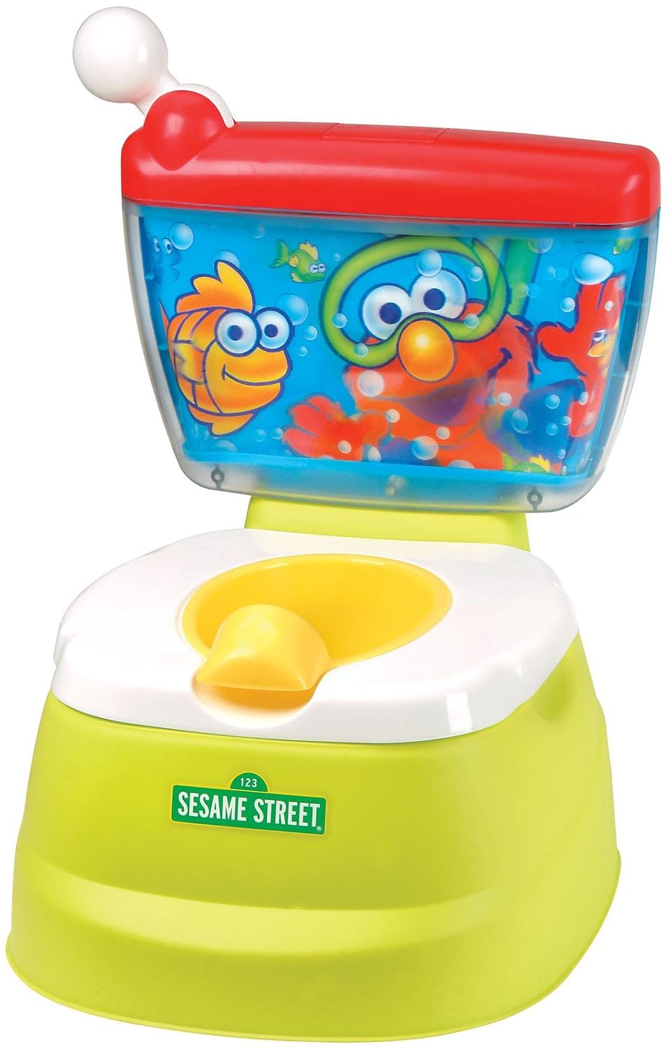 Sesame Street Elmo Adventure Potty Training Chair with Toilet Seat Adapter and Elmo's Motivating Phrases and Flush Sounds