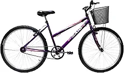 Bicicleta de Passeio Saidx Bike Feminina Sem Marchas, Aro 26 Mono, Freio V Brake