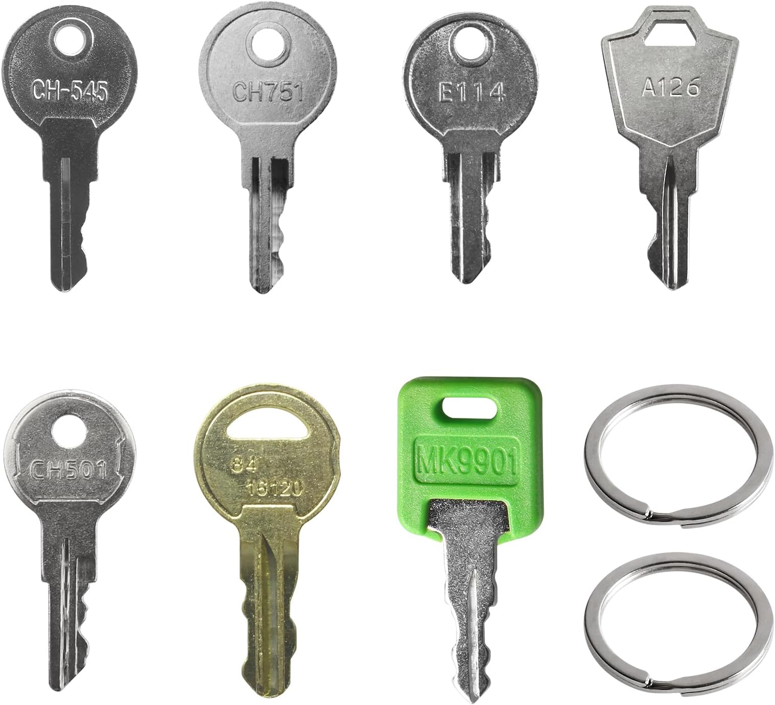 VIDABTE7 Pentesting Master Key Set,MK9901 CH751 CH501 CH545 A126 84 16120 E114 RV Compartment Cargo Key