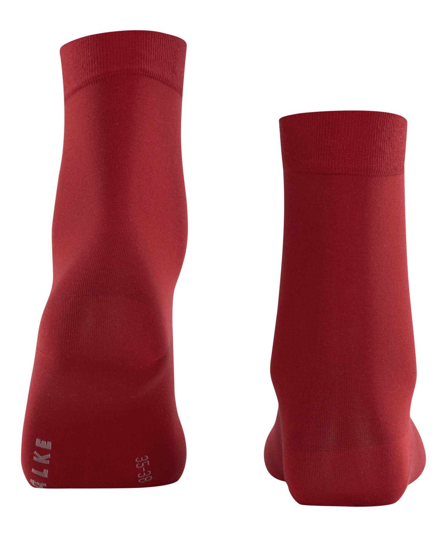 FALKE Cotton Touch W SO fines unies 1 paire, Chaussettes Femme, Rouge (Scarlet 8228) nouveau - écologique, 39-42