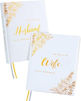 Wedding Vow Books His and Hers 2 Pack Hardcover