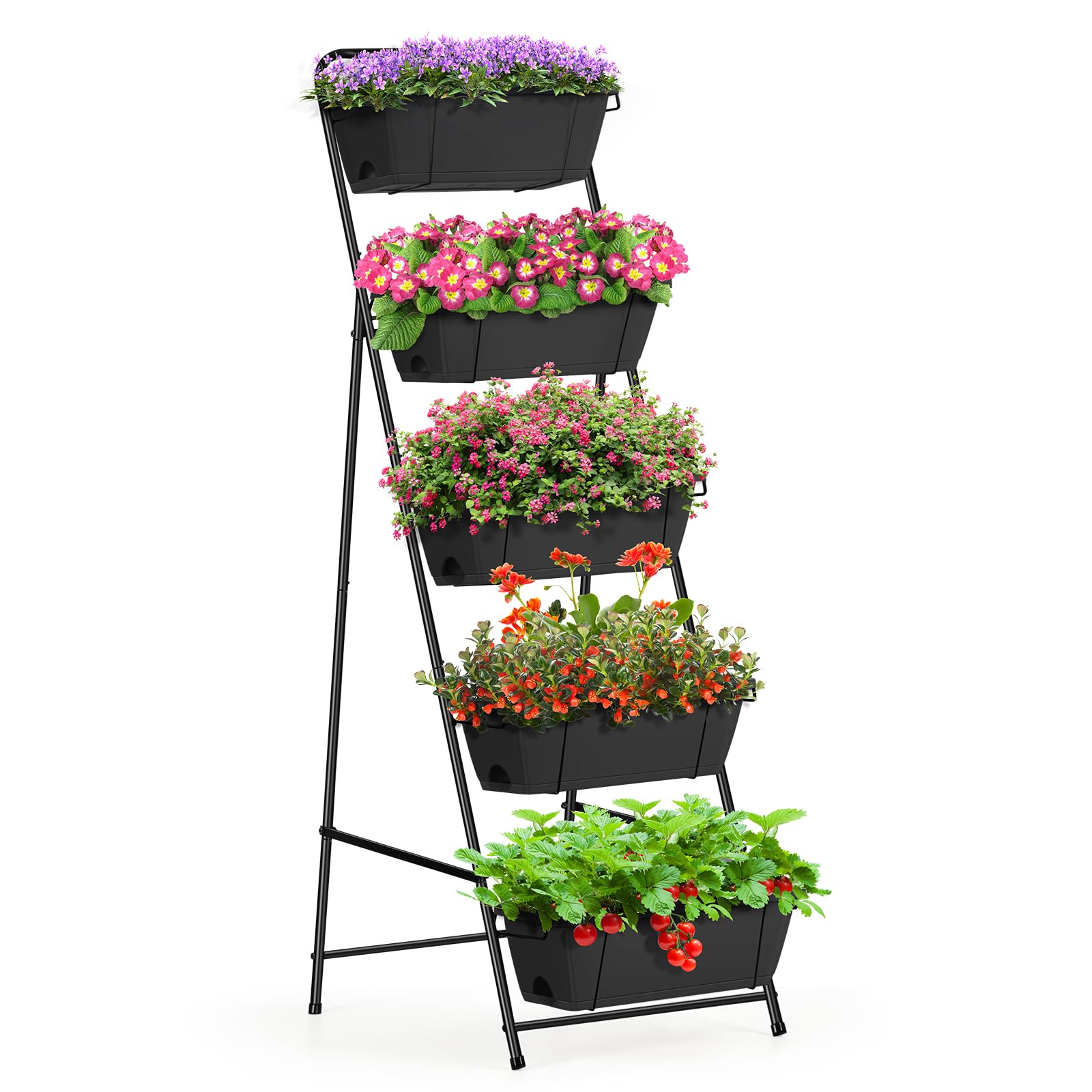 Amazon.com: Vertical Garden Planter 5 Tiers Raised Garden Bed