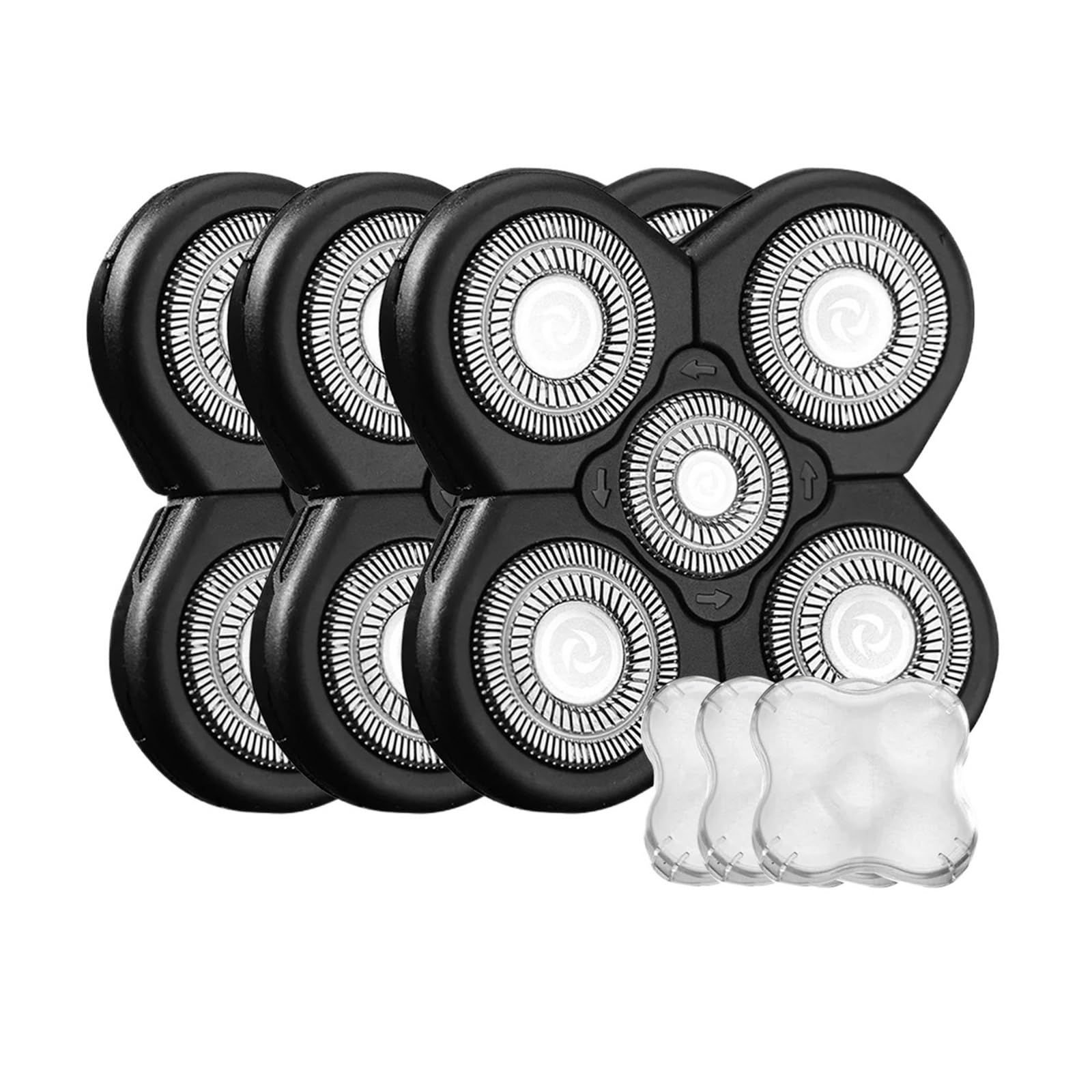 1 pz Sostituzione Testina di Rasoio Rasoio Elettrico 5D Indipendentemente 5 Taglierina Testa Galleggiante Lama di Rasoio In Acciaio Inossidabile Argenteo(3 Pcs)