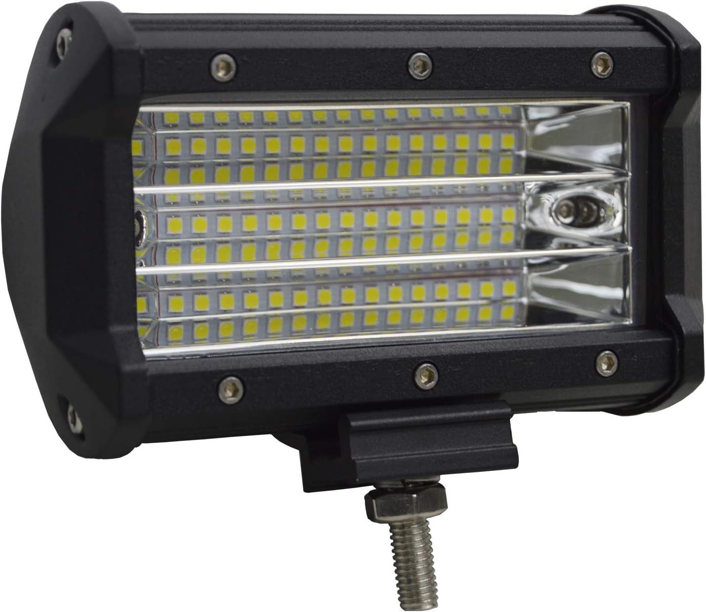 AUXTINGS 2 Pieces 5 inch 135W 3 Row LED Light Bar Work Light Spot Flood Beam for Trucks Tractor 4X4 Jeep Boat Off Road Auto Fog Driving Lamp 12V 24V Waterproof IP67