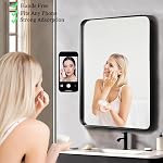 2PCS Silicone Suction Phone Case Mount,Non Slip Double-Sided Suction Cup Phone Mount,Hands-Free Accessories Holder for Selfies and Videos (2 Transparent)