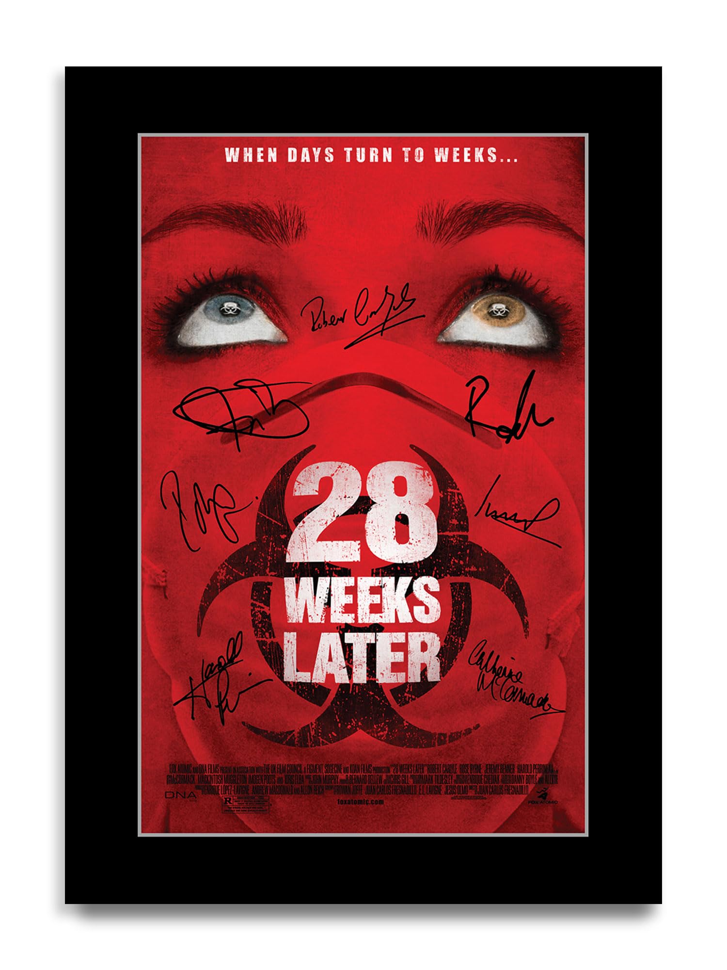 HWC Trading 28 Weeks Later Gifts Printed Poster Signed Autograph Picture for Movie Memorabilia Fans (ID-002732) - A4 Print Only