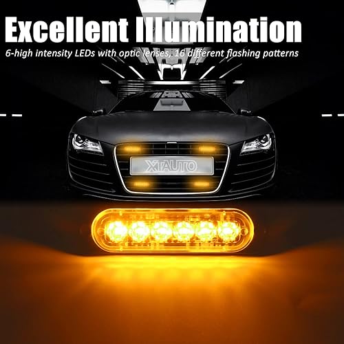 Miniatura 2 de XT Auto - Luz estroboscópica de advertencia (6 luces LED)