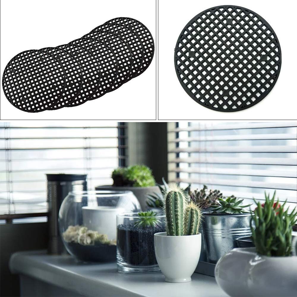 100 Stück Blumentopf-Abdecknetze 7,5 Cm – Atmungsaktiv, Für Drainagelöcher
