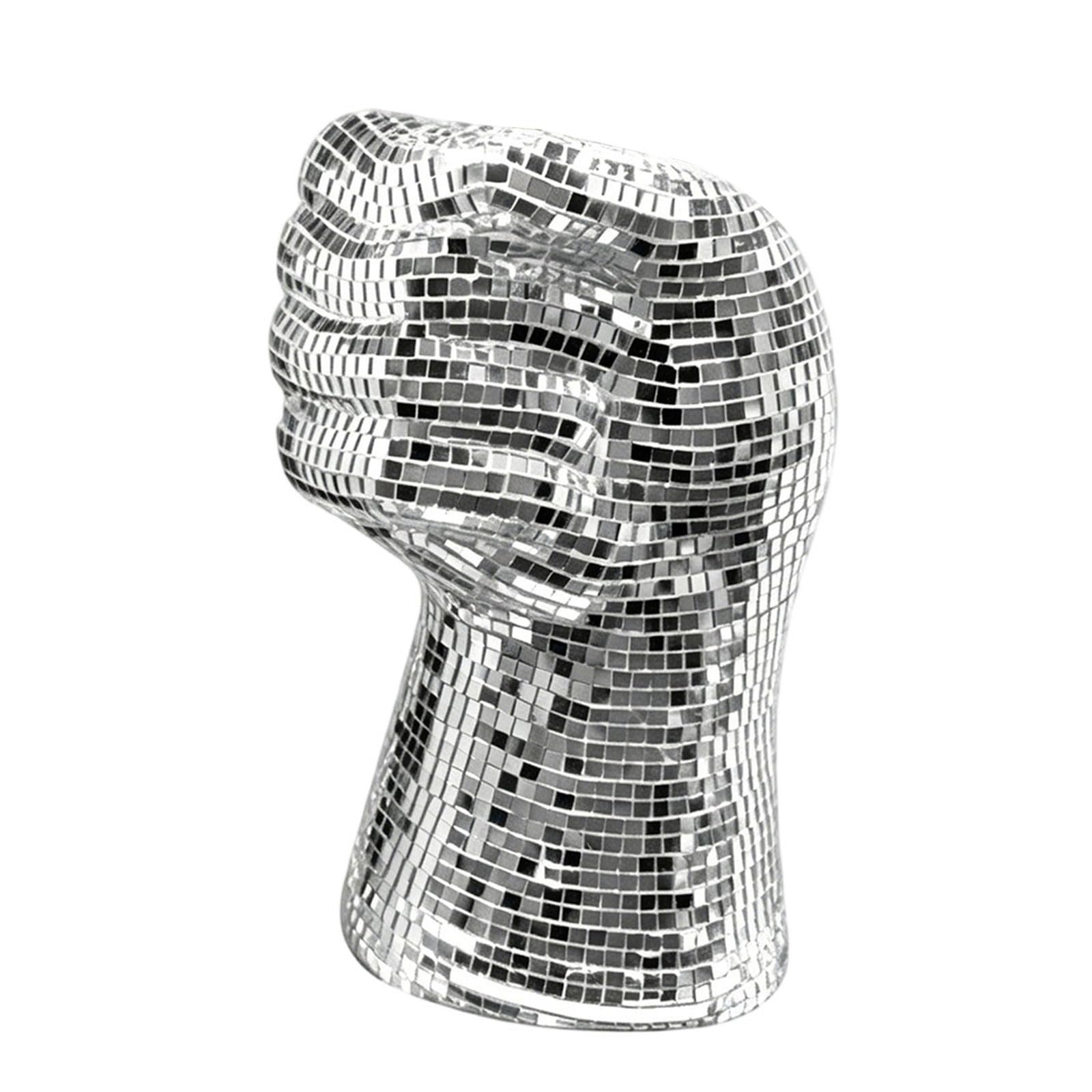Tfaoys Slivewr Modern Reflective Glass Vase, Bright Silver Decorative Accent For Tabletop Decor, Entryway Display, Shelf Placement Or Party Tables Silver Reflective Glass Vase Decorative Floral Tabletop Decor Shelf