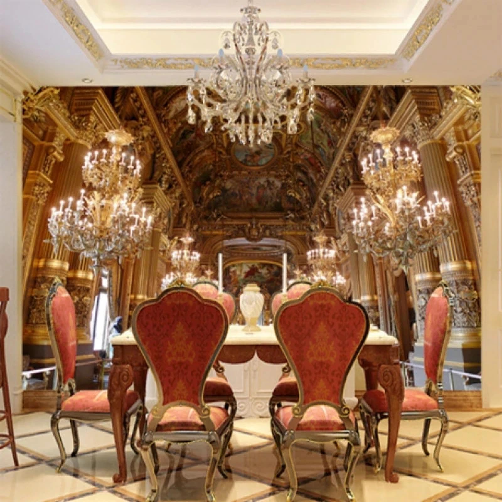 Weimeijie Colorful Lobby Palace Roman Column 3D Photo Wallpaper Living Room Mural Restaurant Hotel Wallpaper Art Mural Size 3