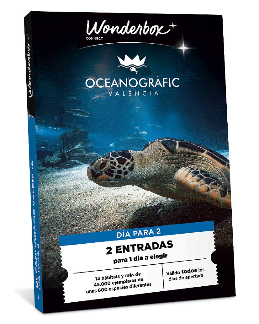 WONDERBOX Connect - Caja Regalo - Oceanografic Valencia - para 2 pers. | 2 entradas para 1 día - Válido todos los días de apertura - Válido durante 27 meses