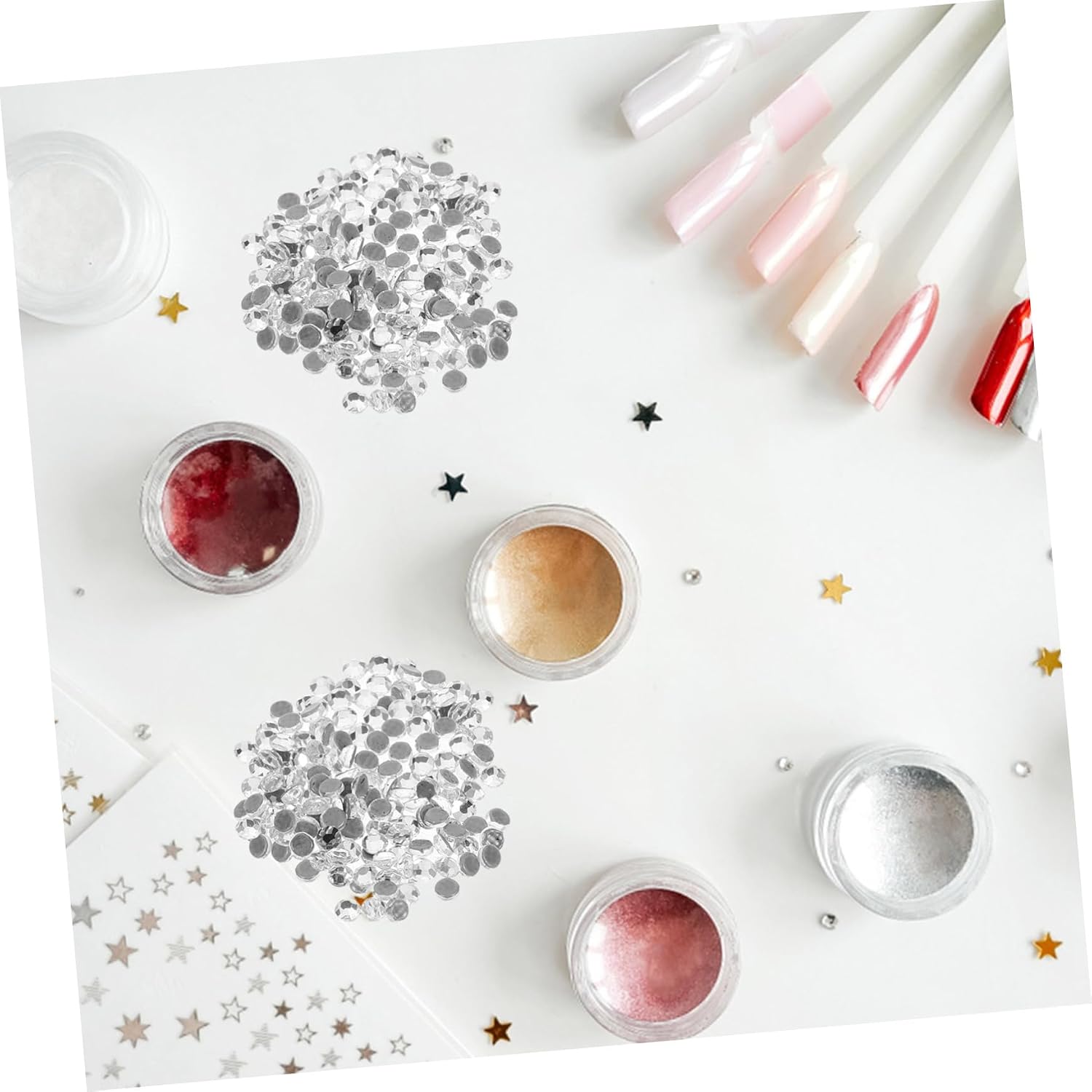 1440pcs Hot Melt Flatback Rhinestones for Crafts DIY Clothing Shoes and Accessories Sparkling Gems for Unique Decorations Easy to Use for Scrapbooking and Jewelry Design