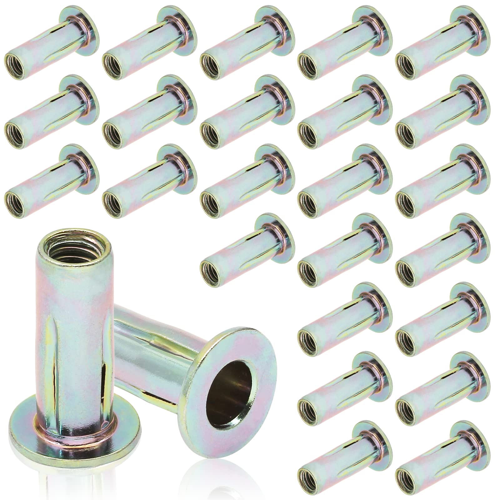 Moicstiy 25pcs Steel Multi Grip Rivet Nuts Pre Bulbed Shank | INDIA