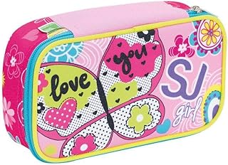 ASTUCCIO QUICK CASE SJ GIRL ATTREZZATO ROSA E CELESTE 3C2031903