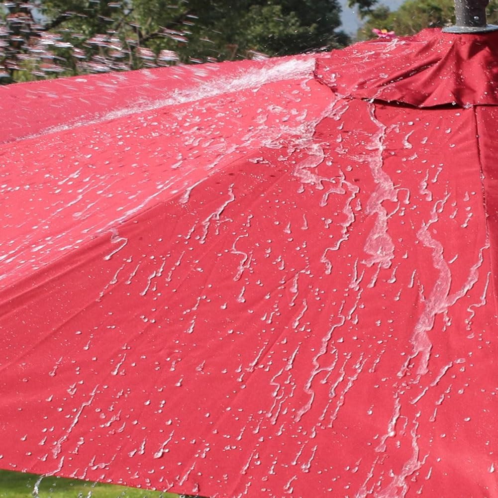 Toldo De Recambio Para Sombrilla 6 Varillas 8 Varillas 2.7 Metros 3 Metros Tela De Reemplazo De Paraguas Impermeable Anti-Ultravioleta Cubierta De Repuesto Para Paraguas De Mercado(Color:Caqui,Tamaño: