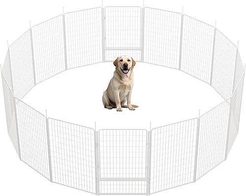 Miniatura 25 de SunsGrove - Cerca para perros, 24 pulgadas de 8 paneles para interiores, corralito para perros pequeños y cachorros, fácil de instalar, cerca