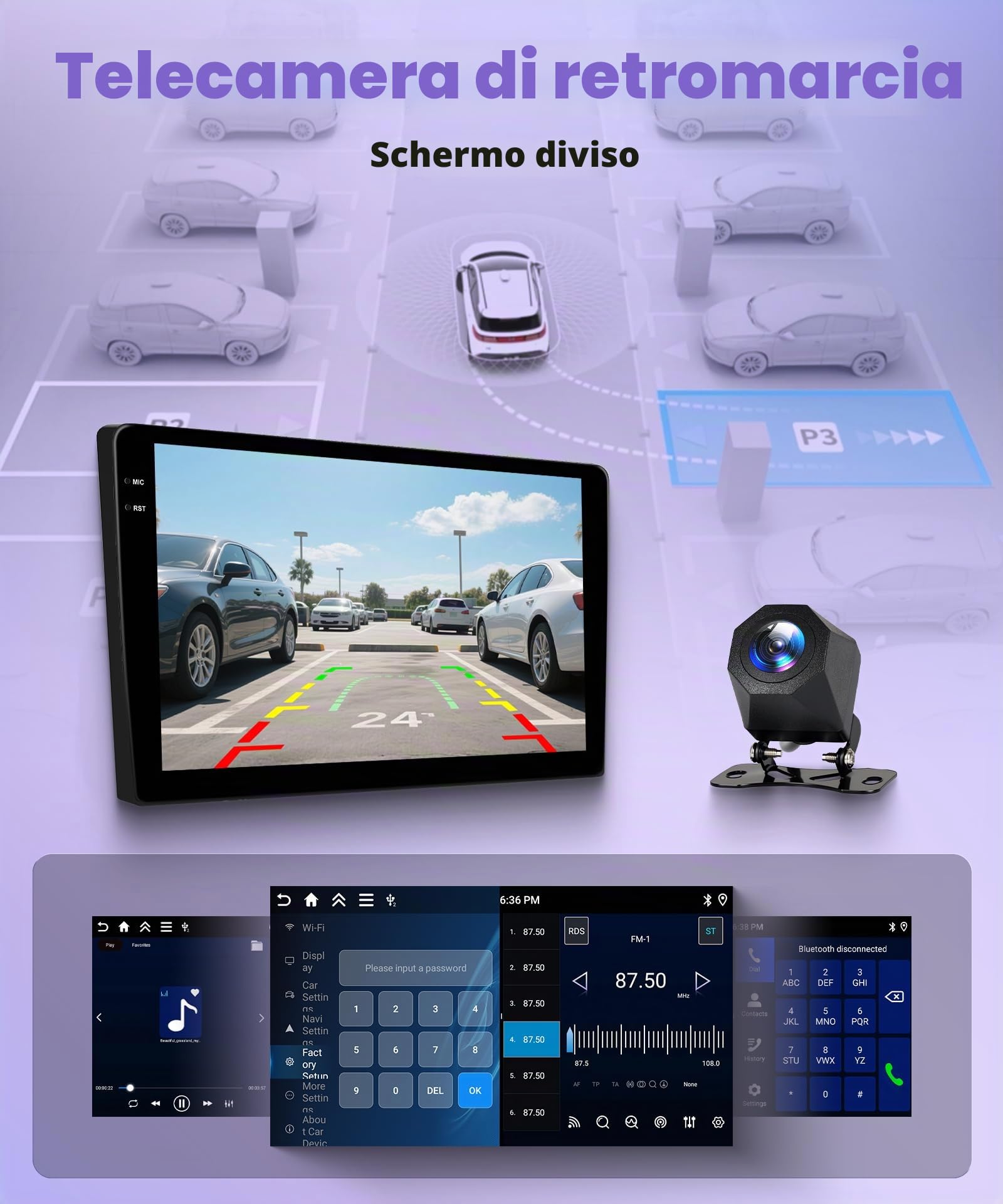 4G+128G Wireless Carplay Android 15 Autoradio per Chevrolet Cruze J300 2008-2014 9 Pollici Incell Schermo Autoradio Android Auto GPS Navi WiFi Mirror Link Bluetooth FM/RDS EQ/SWC Telecamera Posteriore