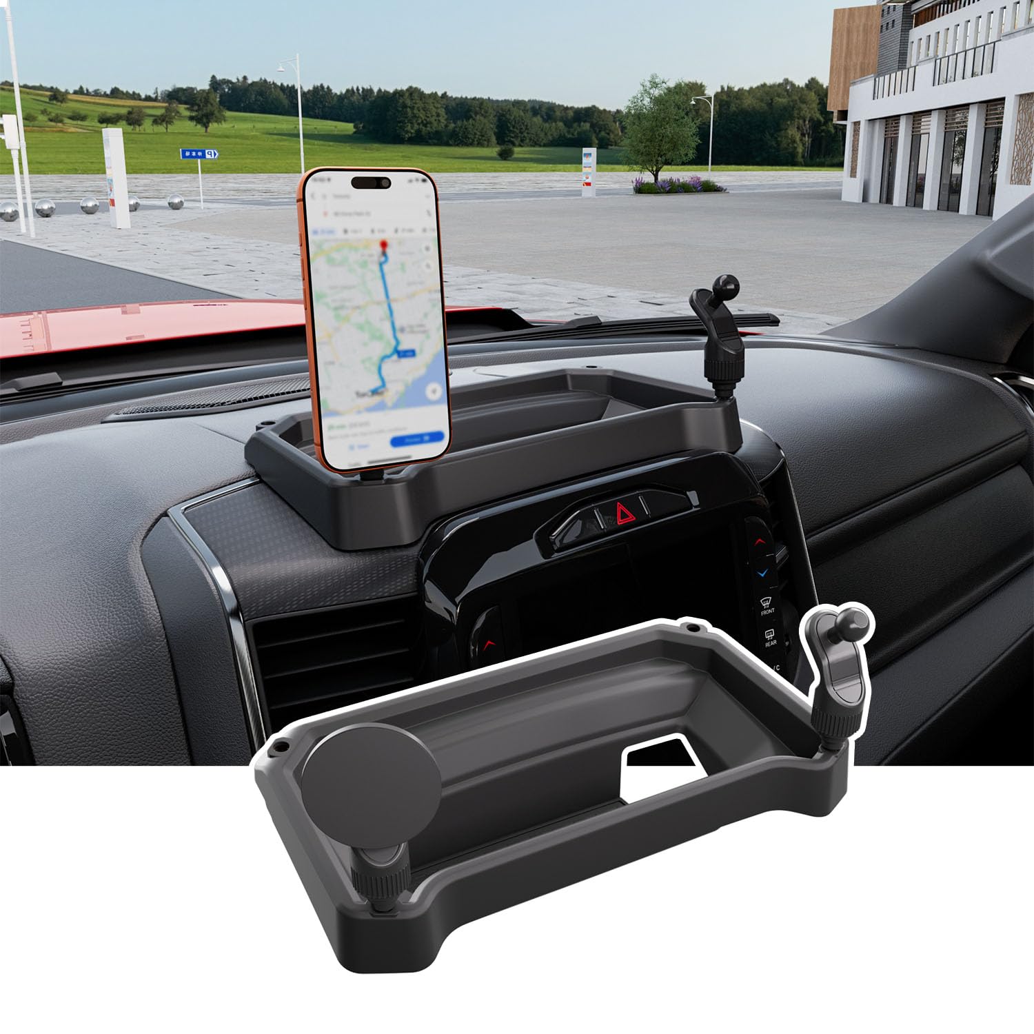 Photo 1 of CZmenghe Dashboard Organizer with Phone Mount for Dodge RAM 1500 (2019-2026)
