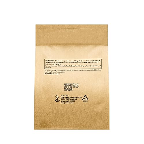 Miniatura 9 de Pure Original Ingredients Dextrosa (1 libra) por Pure, edulcorante de reemplazo de azúcar para batidos o hornear,