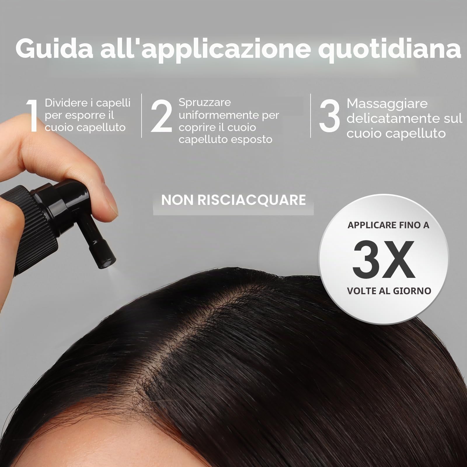 TOSOWOONG Real Biotin Scalp Tonic for Men & Women | Spray Cuoio Capelluto & Capelli | Effetto Rinfrescante Istantaneo, Nutriente | Caffeina, Olio di Rosmarino, Tea Tree | K-Beauty 120ml / 4.05 fl.oz.