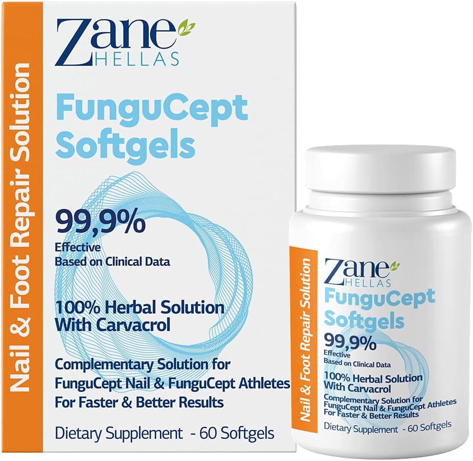 Zane Hellas FunguCept Softgels. for Faster and Better Results. Supportive Softgels for FunguCept Nail & FunguCept Athleteโs.60 Softgels.