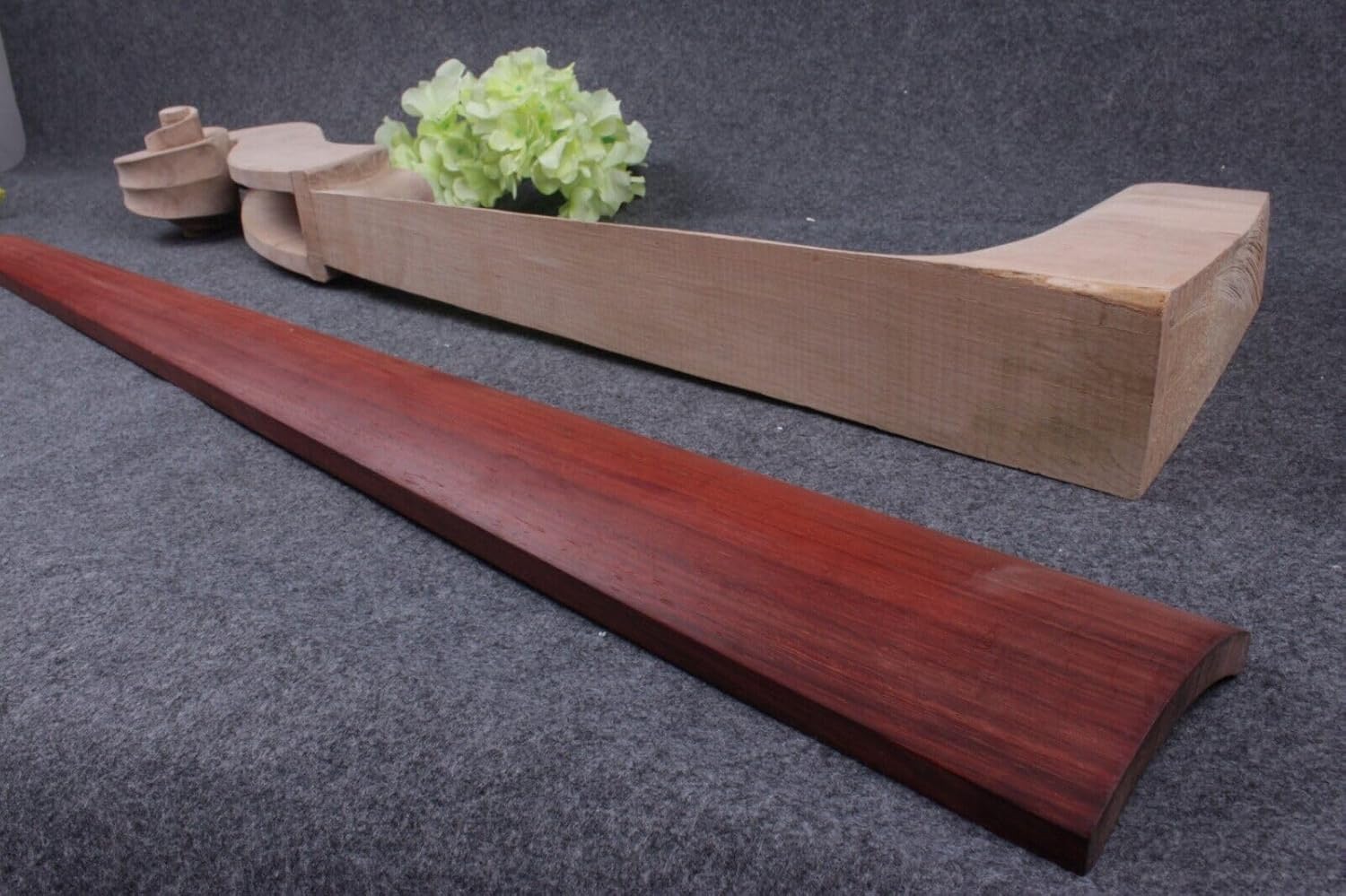 3/4 Vertikal Bass Griffbrett Palisander Ahorn Holz Bass Neck Head Partie Kontrabass, neck+board