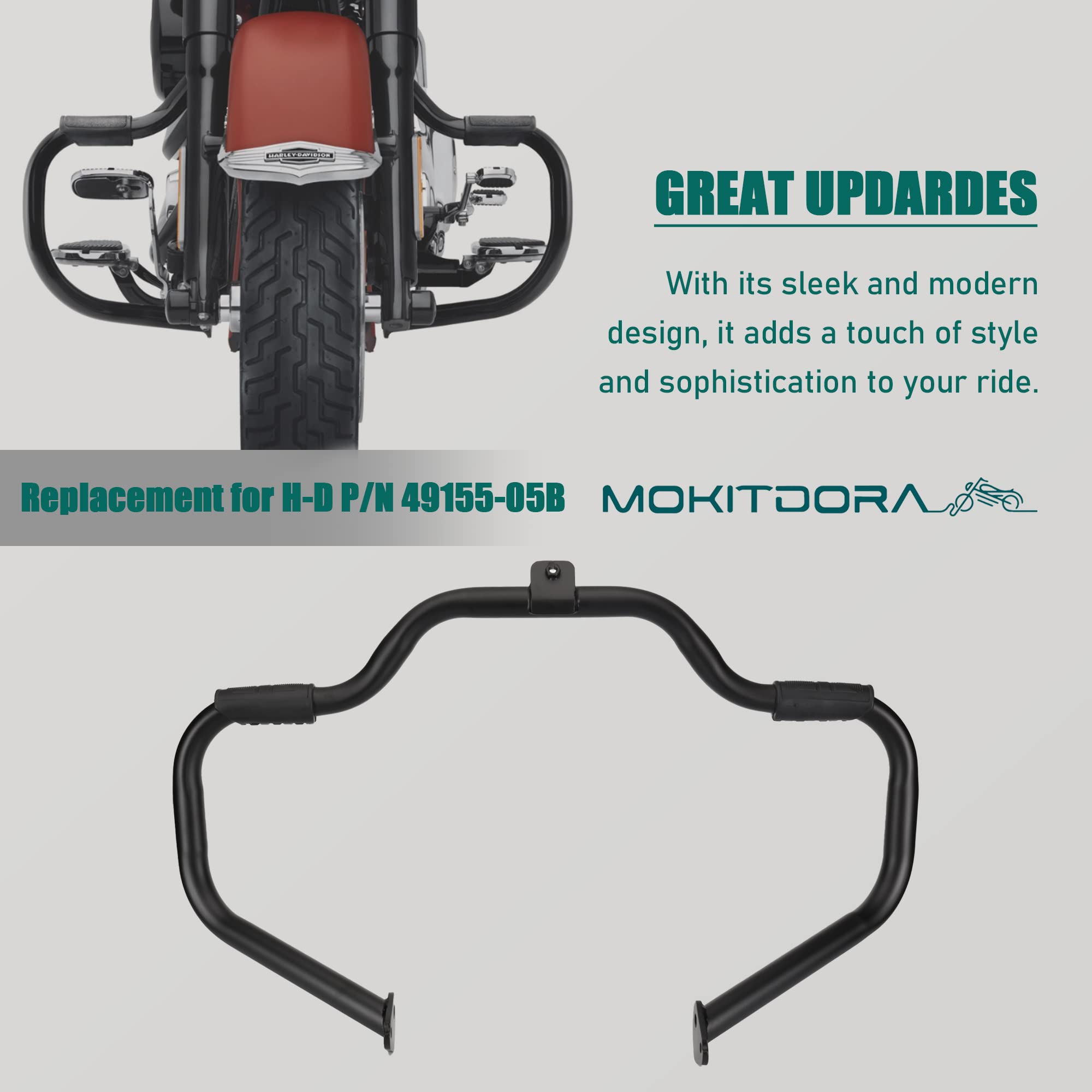 Harley Davidson Horn Cover Mokitdora Touring Engine Guard Highway