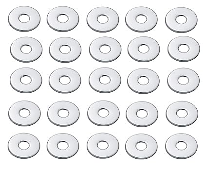 KYOTO Chrome Plated Round Wall Flange/Free Cap for Taps/Tap Plate Bathroom Mixture in Kitchen/Bathroom Fittings/Wash Area Bathroom Accessories (Pack of 25 PC)