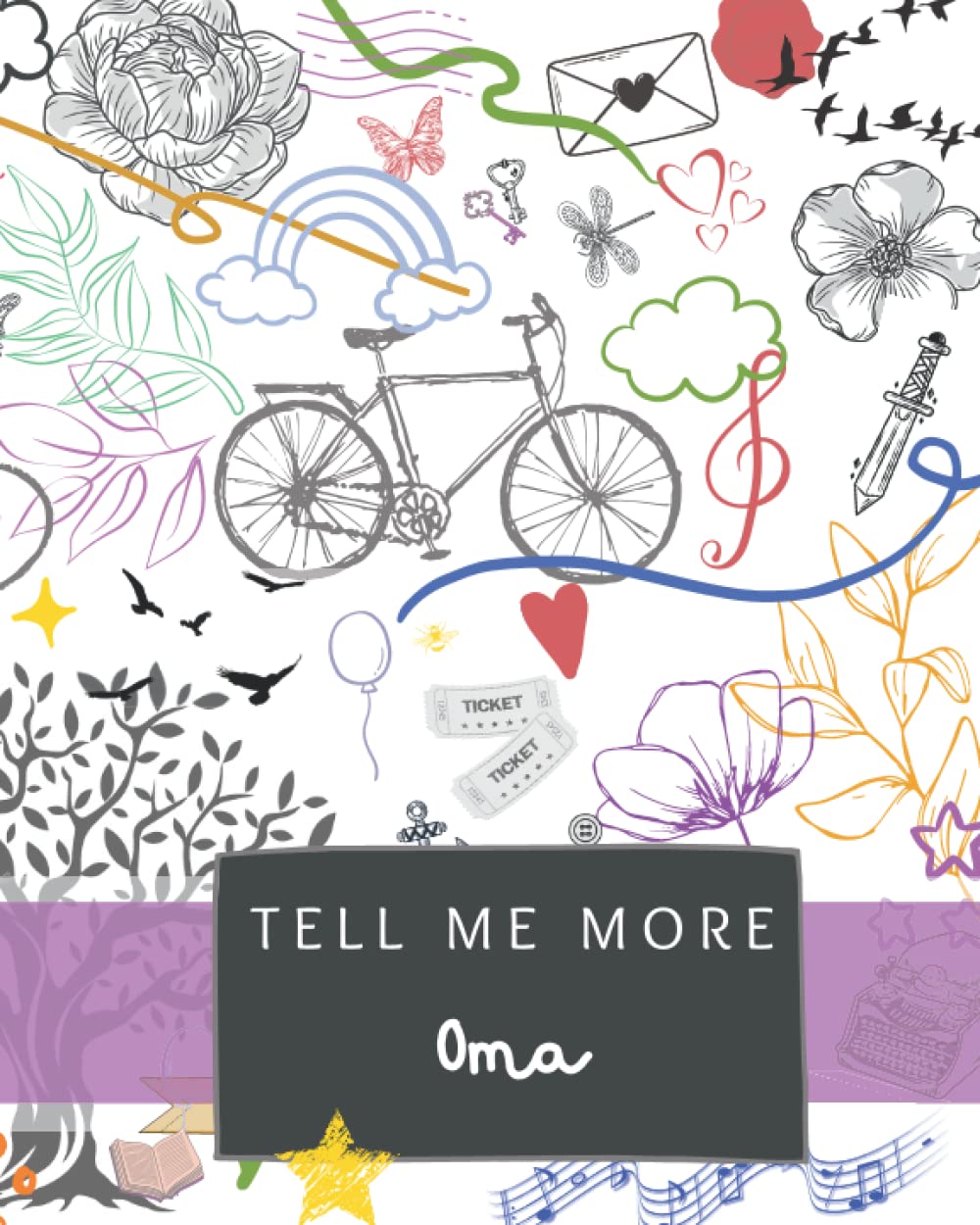 Tell me more Oma!: A wonderful keepsake to be given to your Oma, add questions and find out all about their life.