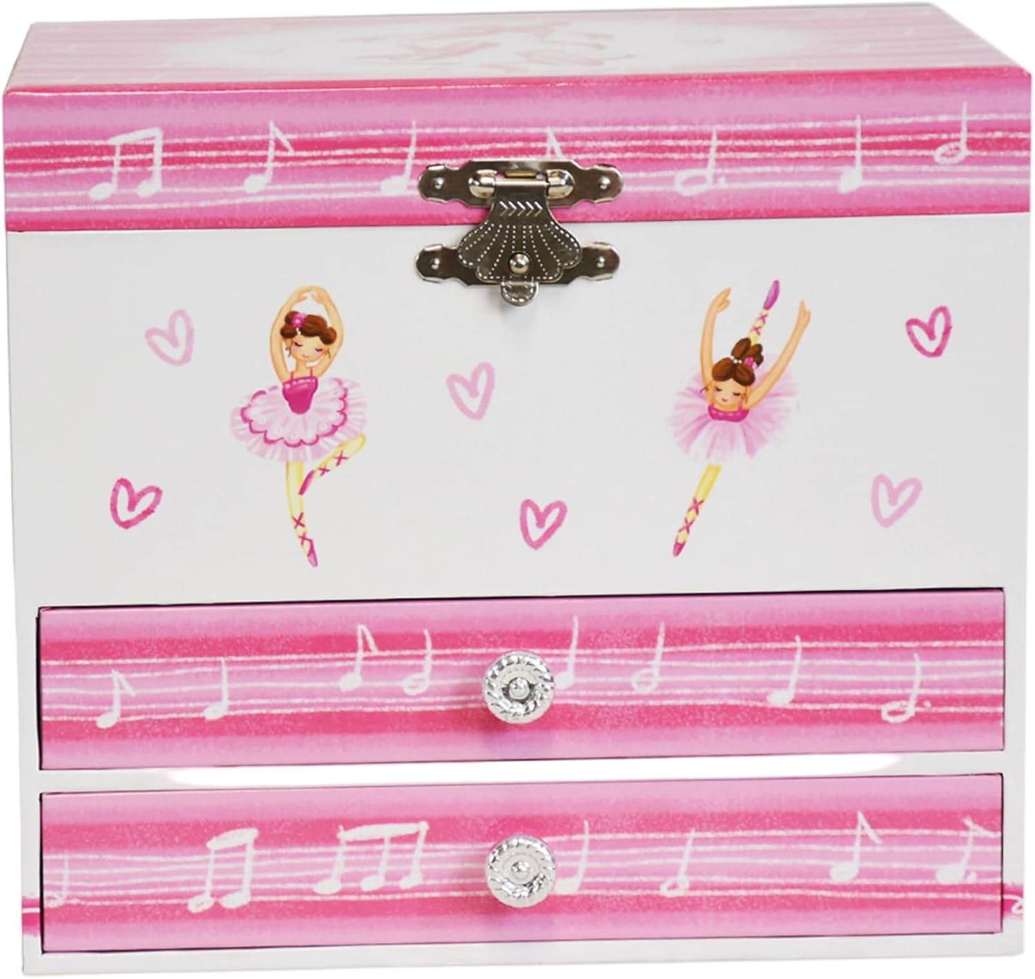 Musical Jewelry Box for Girls Dancing Swan Lake Ballerina Music Box with Mirror & Drawers Cute for Birthday Bedroom Decor Music Jewelry