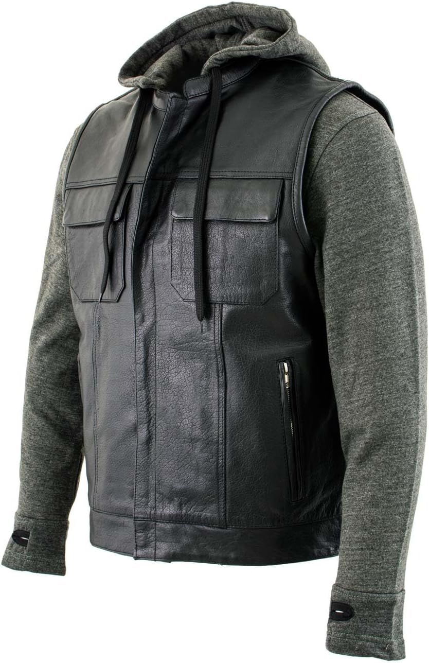 Milwaukee Leather Men's Club Style Premium Leather Motorcycle Riders Vest - 2X-Large - Image 9