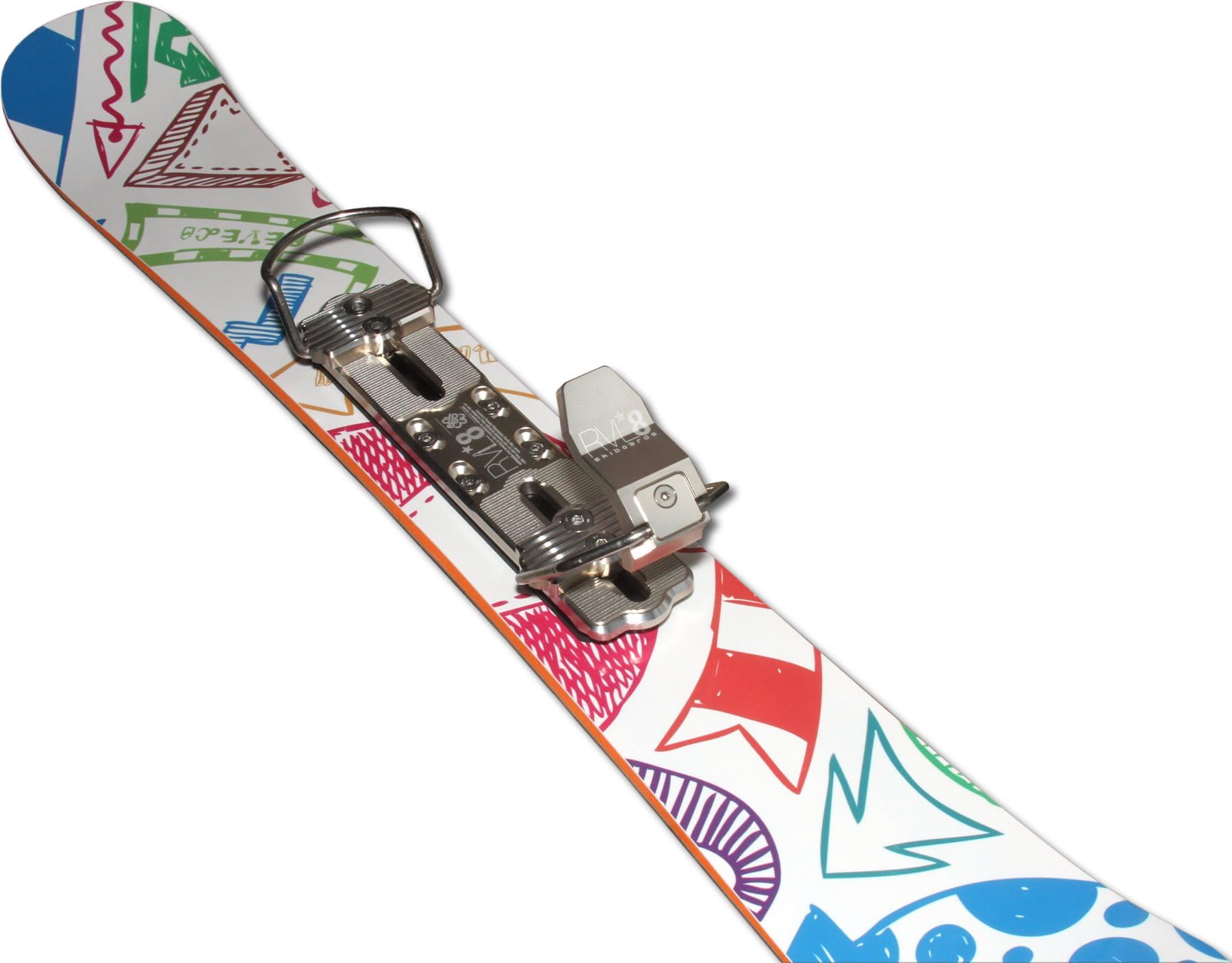 RVL8 Receptor Silver Non-release Skiboard Bindings