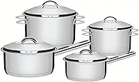 Jogo de Panelas com Fundo Triplo, Tramontina, Solar 65510760, Inox