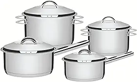 Jogo de Panelas com Fundo Triplo, Tramontina, Solar 65510760, Inox