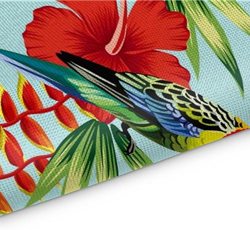 Miniatura 3 de Amusing Toucans - Juego de 4 manteles individuales lavables e impermeables para fiestas, hogar, comedor, decoración de mesa de 18 x 12 pulgadas