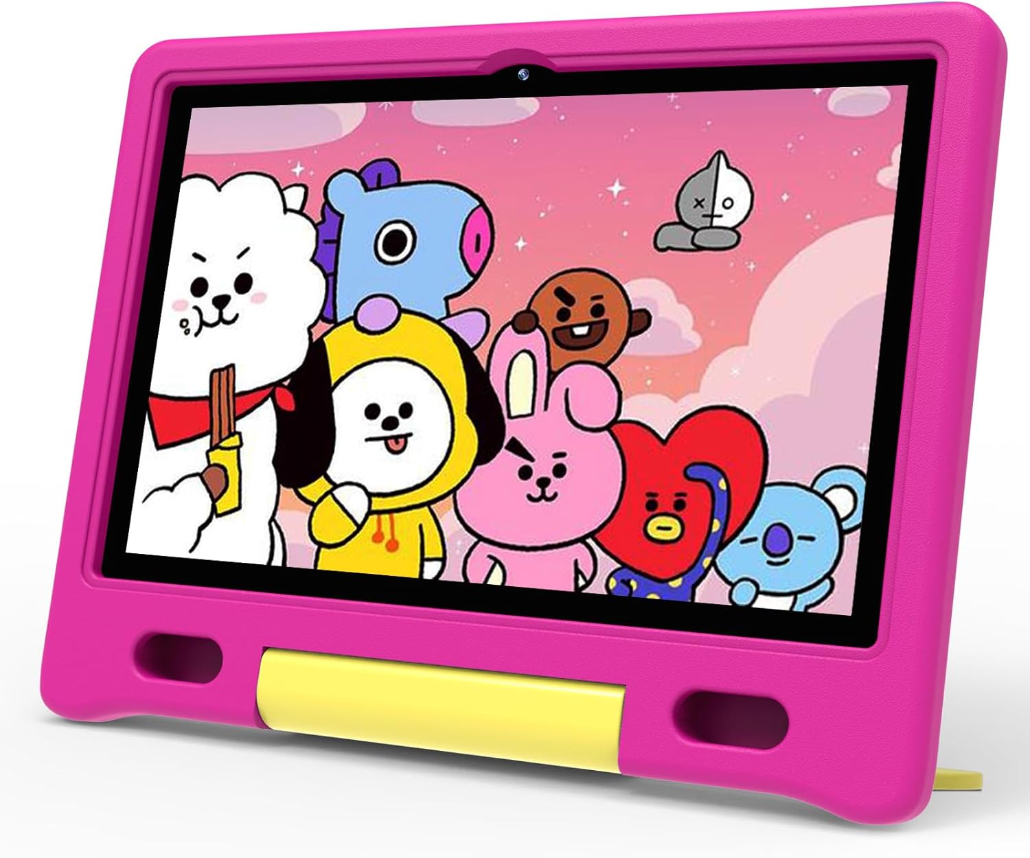 Kids Tablet, 10.1″ Tablet for Kids, Children’s Tablet with Case, Expandable Storage, Educational Learning, Wi-Fi 6, BT 5.0, Dual Camera, Toddler Tablet for Boys and Girls, Pink