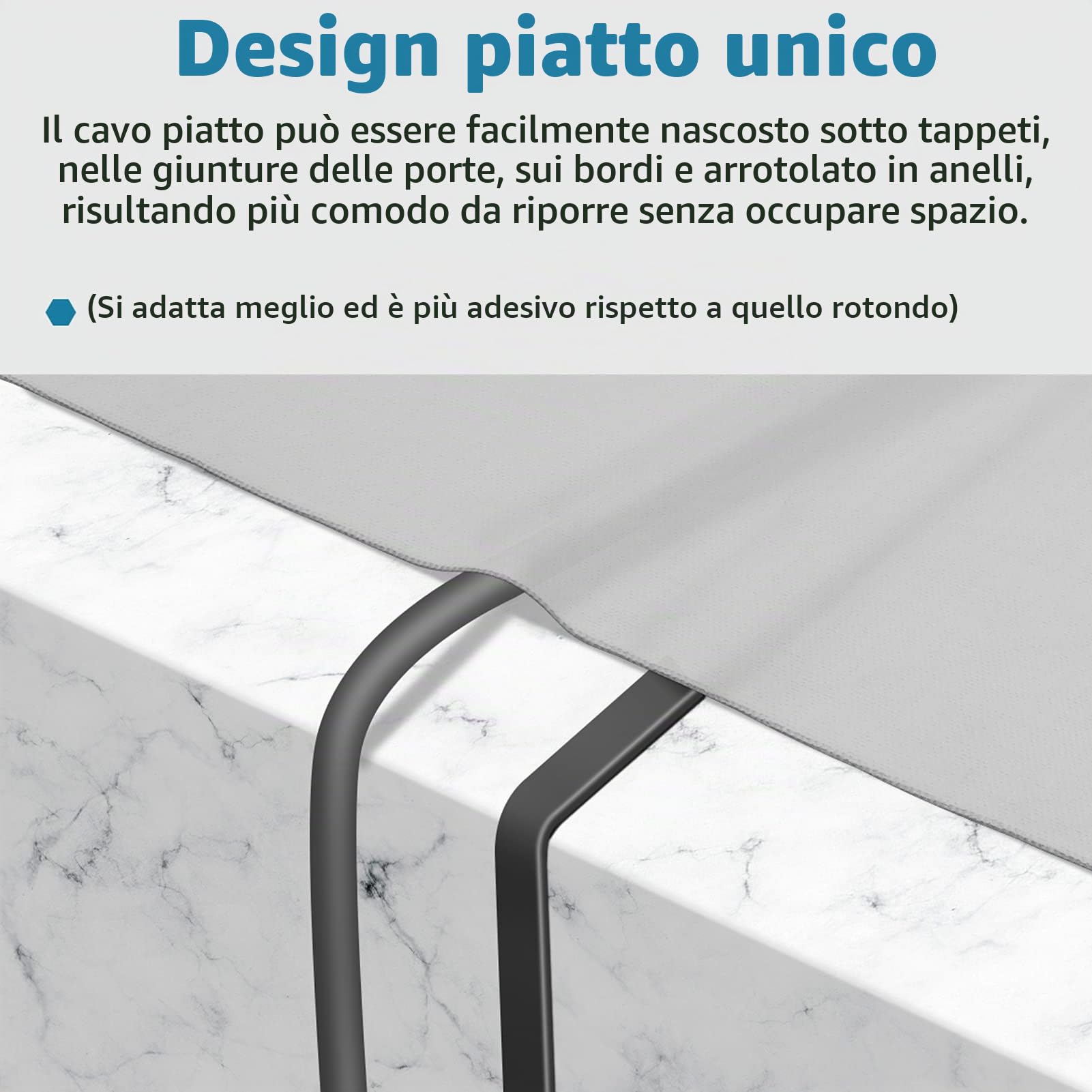 Akake Cavo Ethernet Cat 8, cavo di rete Internet piatto ad alta velocità da 2M, cavo LAN professionale, 2000 Mhz 40 Gbps con connettore RJ45 placcato in oro, schermato a parete, Nero