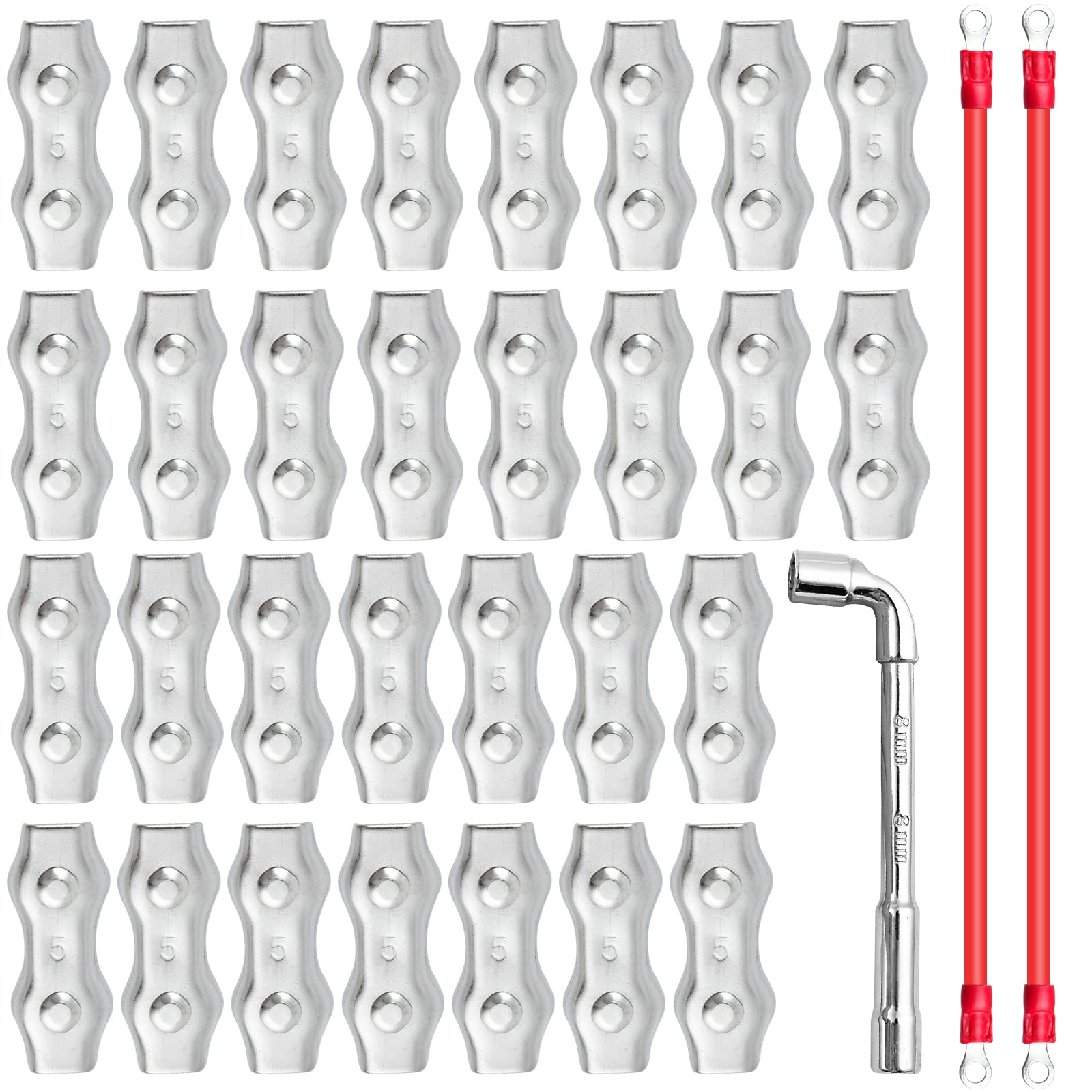 Shock Poly Rope Connectors Poly Rope Connector GradenNow Upgraded 25 PCS M5 Wires Splicer ...