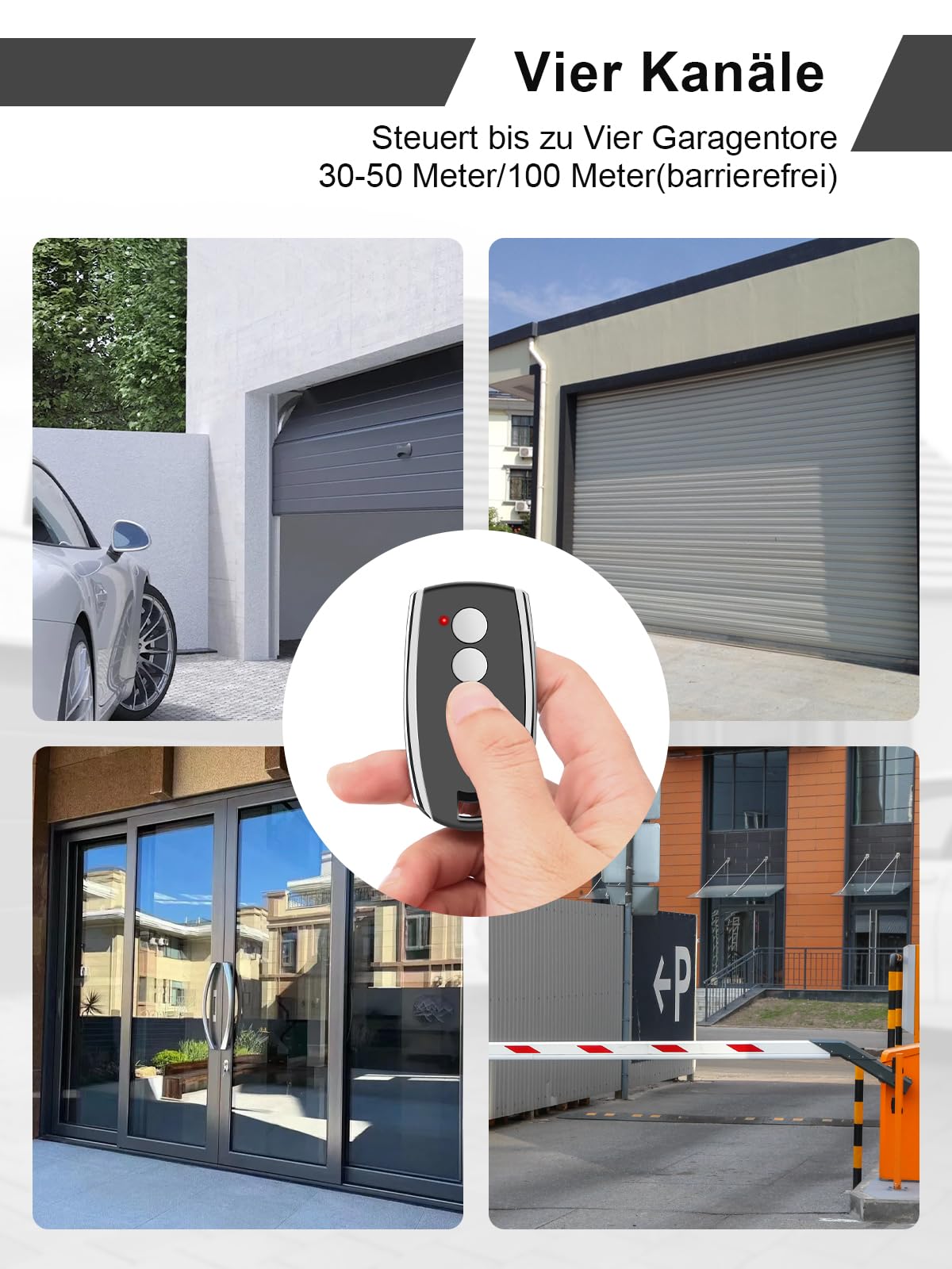 Repuesto King Gates STYLO, STYLO2K, STYLO4K Abrepuertas de garaje Mando a distancia, 433,92 MHz Mando a distancia para puertas de garaje, 4 canales Código variable, 3 unidades