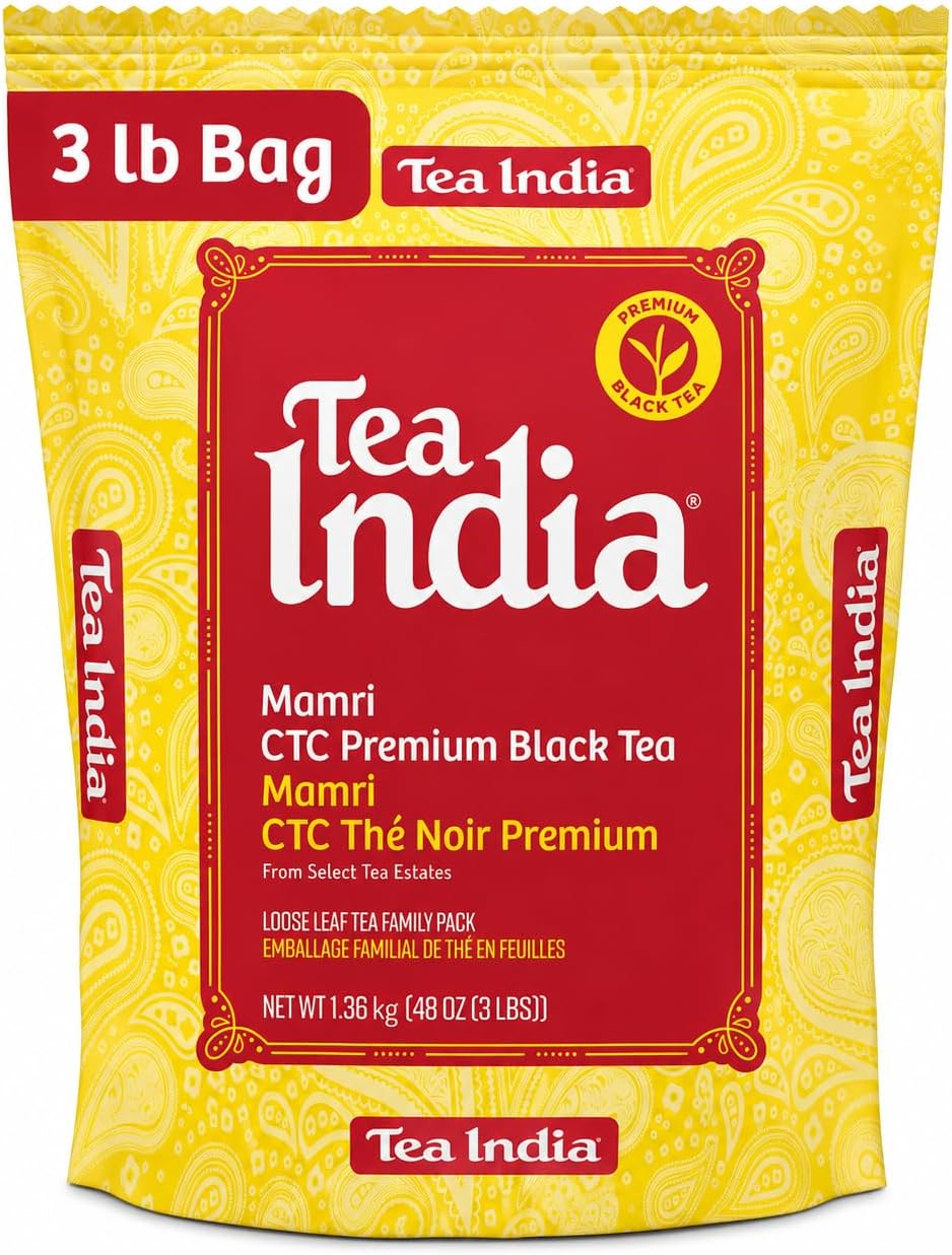 Tea India Assam Black Tea, CTC Loose Leaf, 3 lb
