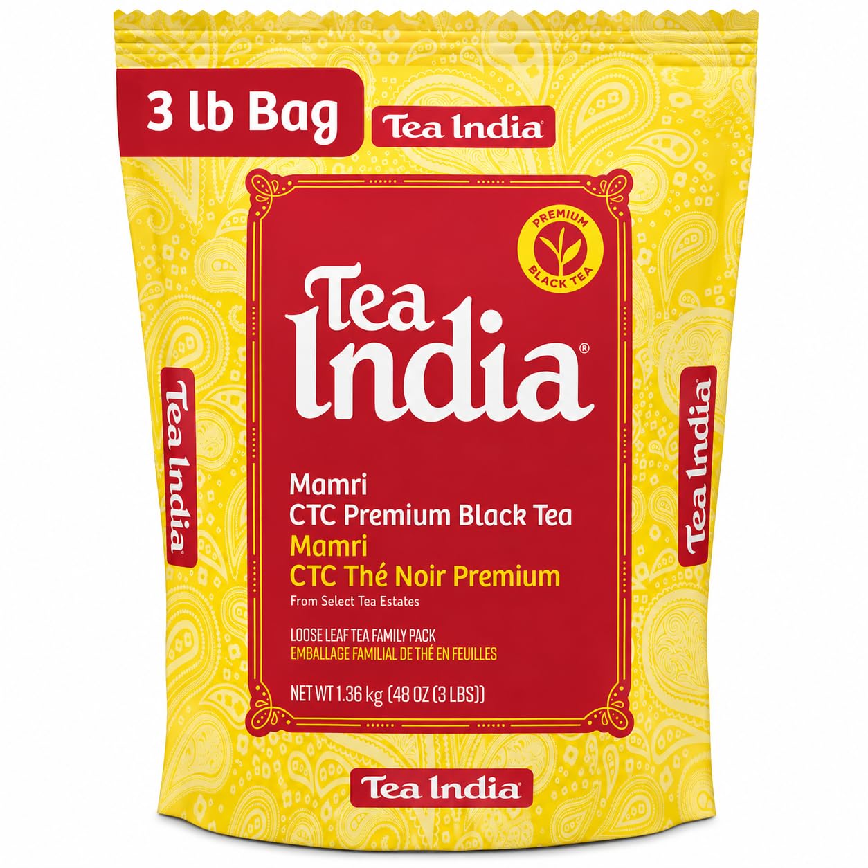 Bulk Assam black tea (CTC loose leaf, 3 lb)