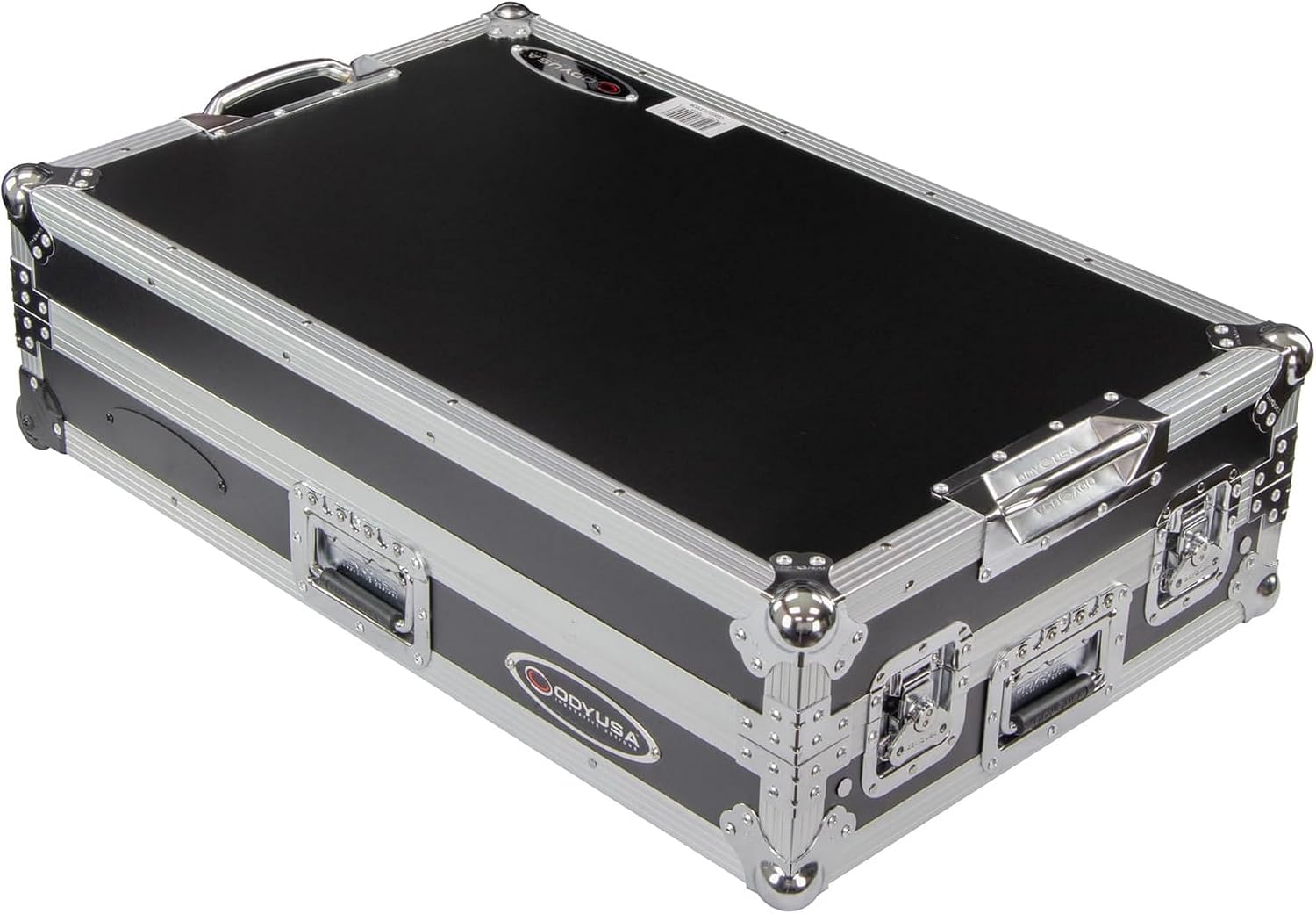 Odyssey DDJ-FLX10 1U Flight Case with Glide Style Laptop Platform and Corner Wheels