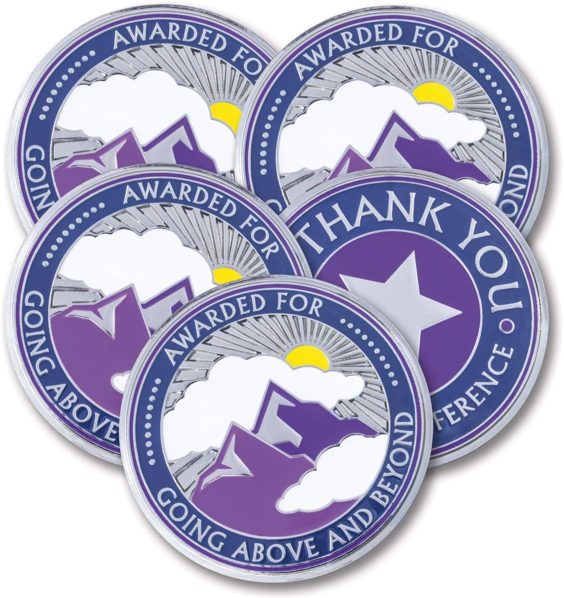 AttaCoin - 5 Going Above and Beyond Coins - Employee Appreciation Gifts - Bulk Gifts for Coworkers - Inspirational Gifts