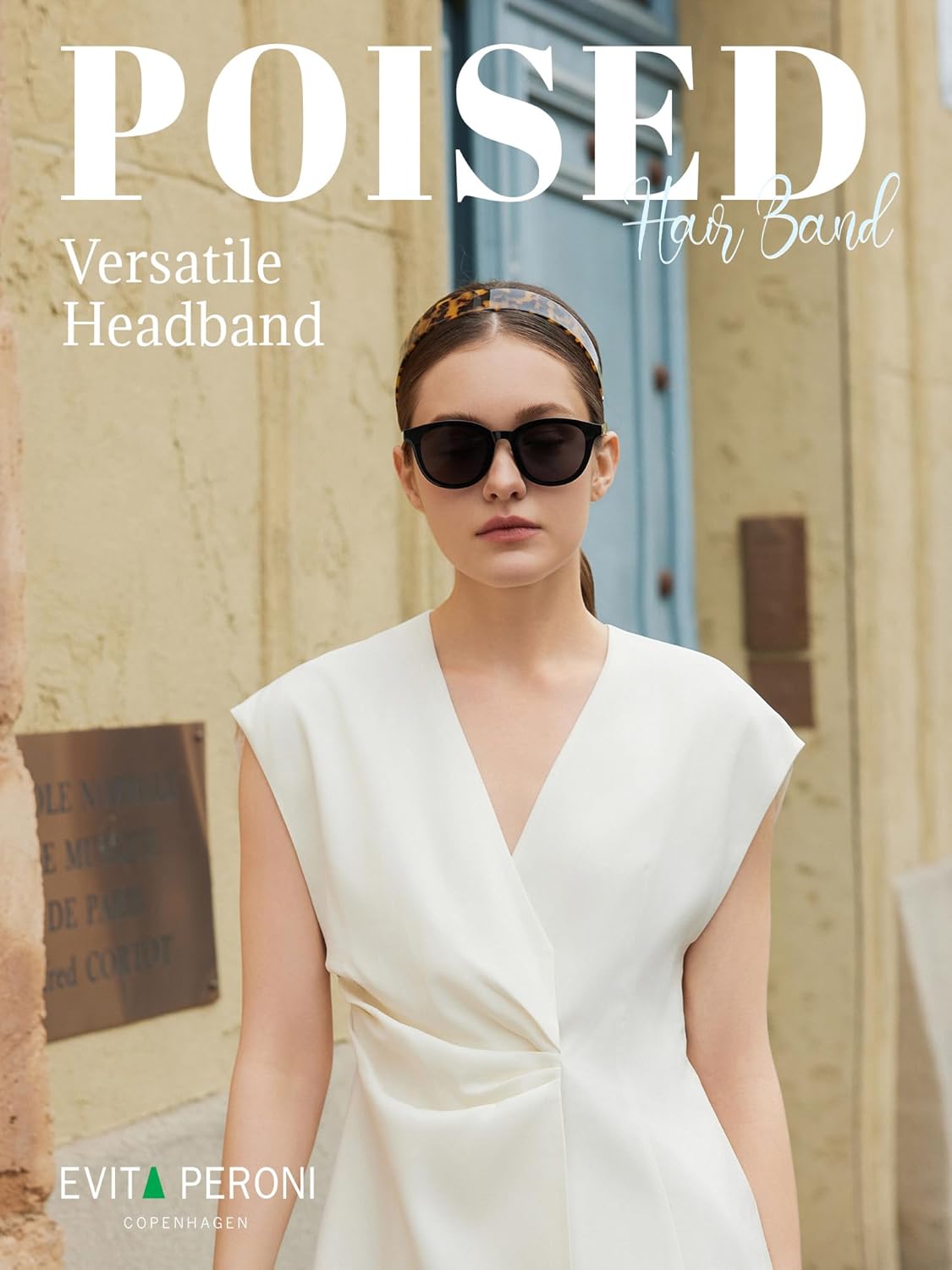 EVITA PERONI Wide Headbands for Women with Teeth Acetate Resin Hair Bands for Women's Hair No Headache Headband No Slip Hairbands-Tortoise - Image 2