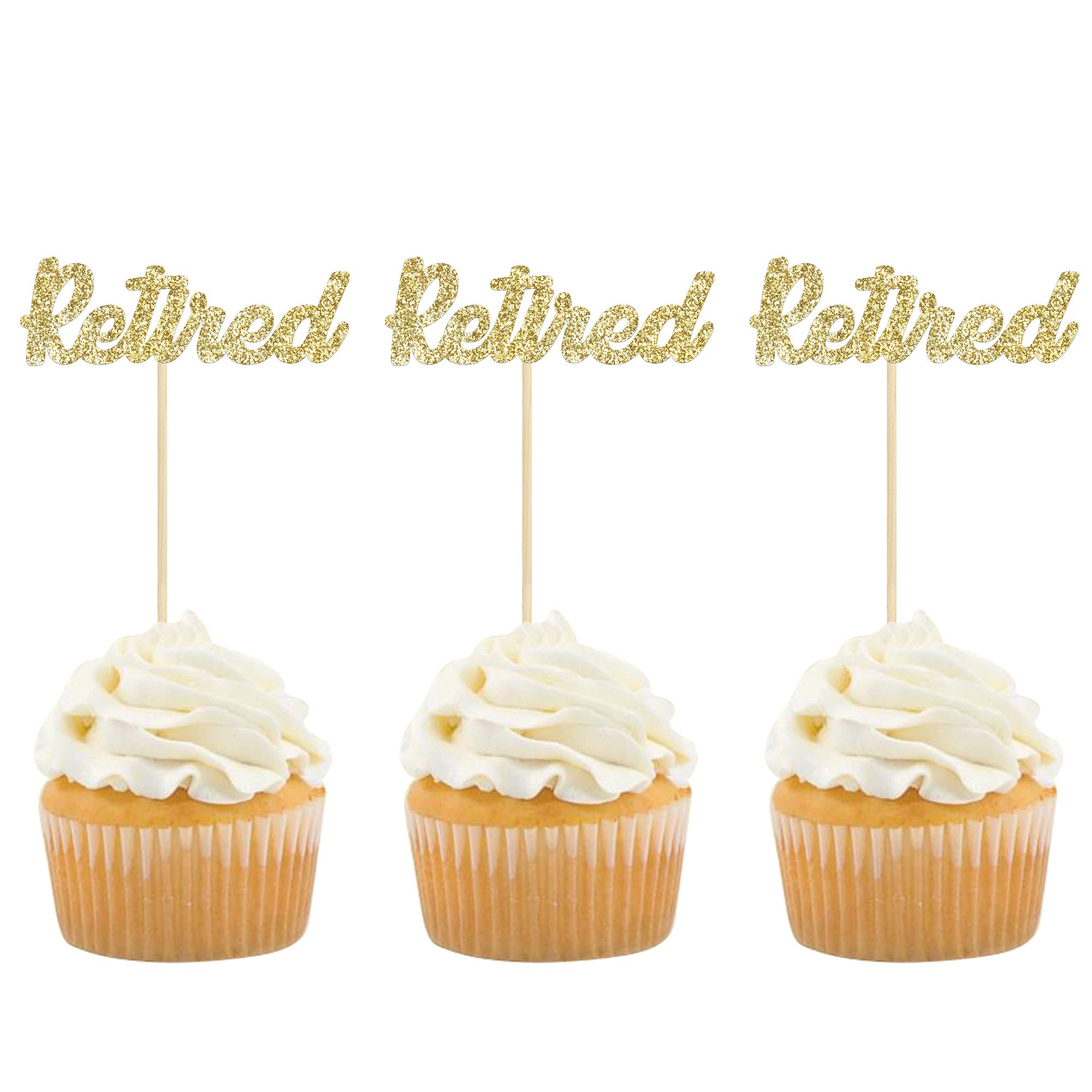 Paquete De 30 Adornos Para Cupcakes Con Purpurina Negra De 50 Años, 50 Fabulosos Saludos A 50