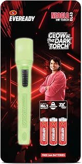 EVEREADY DL43 Neoglo, 1W Emergency Torch, Eveready’s 1st Glow-in-The-Dark Flashlight, Durable ABS Phosphorescent Body, Bri... Price In India