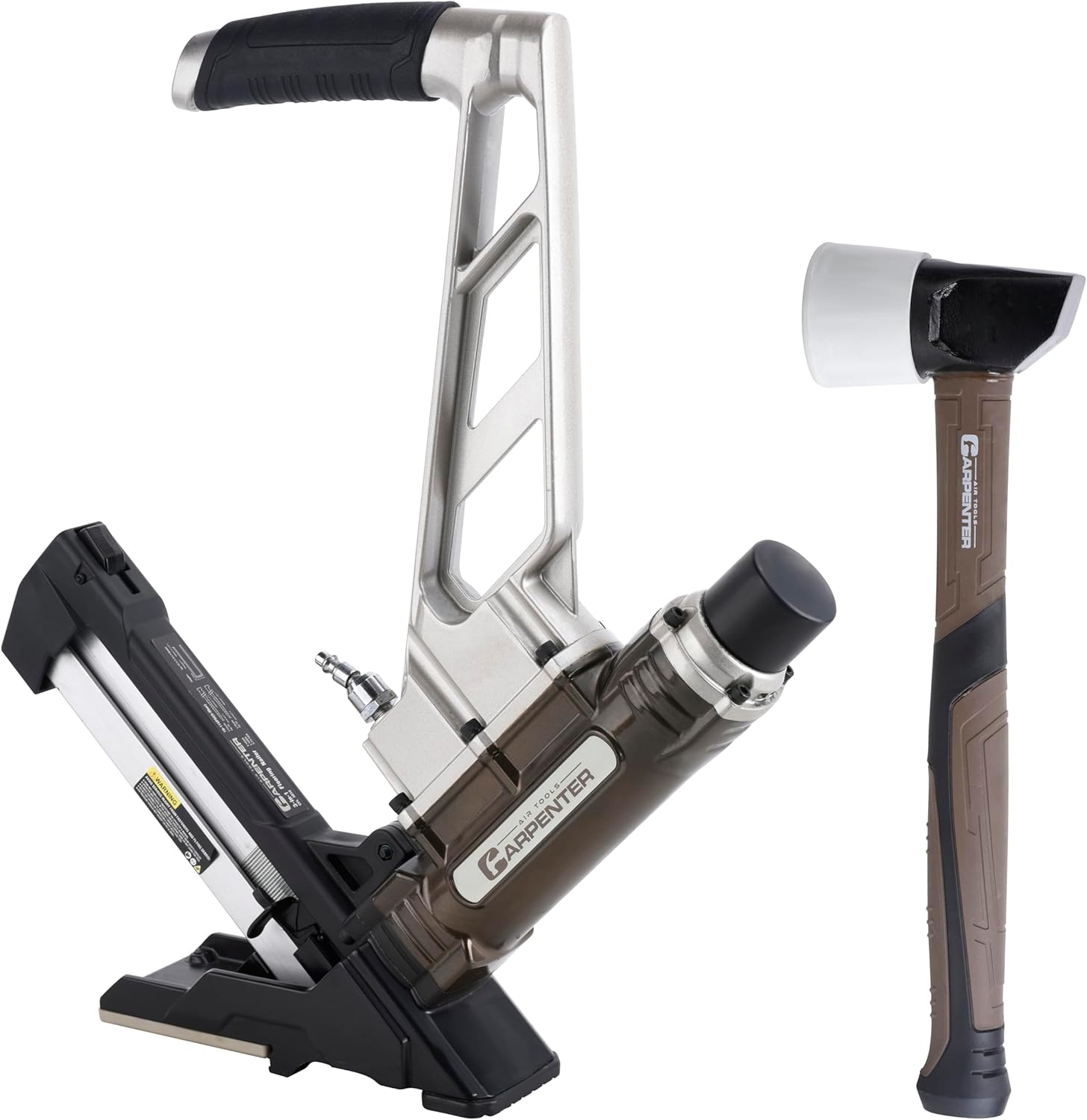 Carpenter Tools CFL5016 3-in-1 Flooring Stapler and CFN64 16 Gauge Straight Finish Nailer