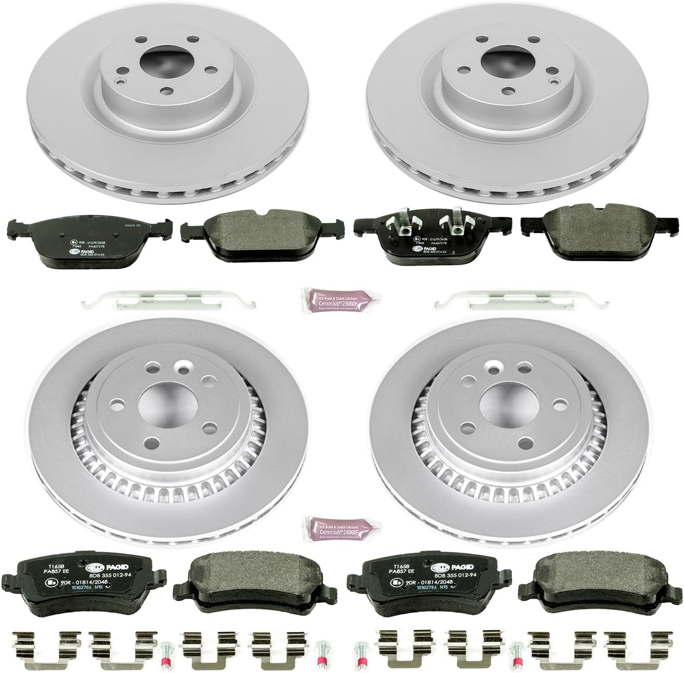 Black Friday Clearance Power Stop ESK5703 Front & Rear Euro-Stop Brake Kit Volvo