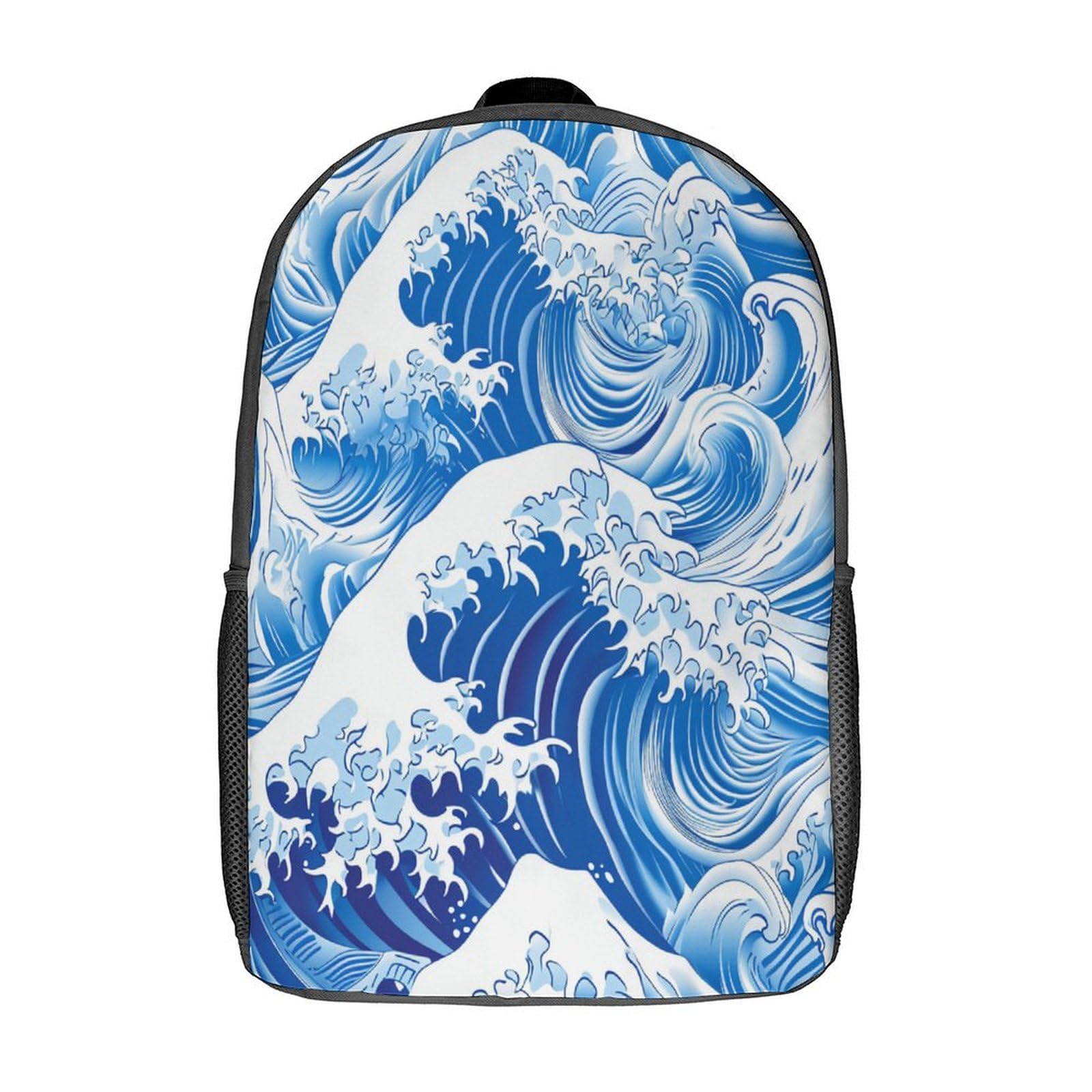 YHOPJKFRA Ocean Waves Mochilas Escolares Para Niños, Mochila Escolar Diseño 3D Con Mochila Infantil Para Colegio Deporte, Regalos Para Niños 17inch